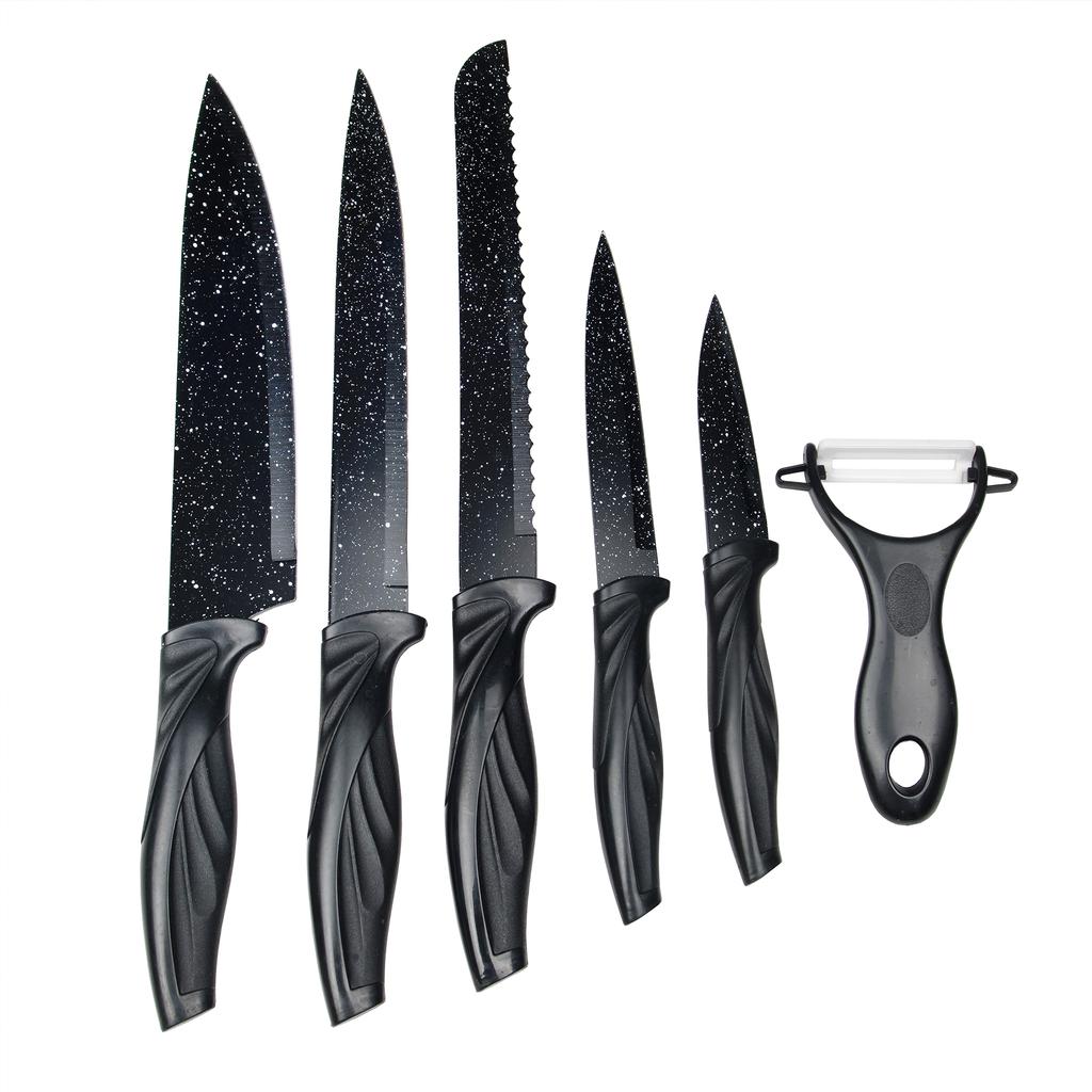 Набор ножей с керамическим покрытием Сила гранита, 6 предметов (Арт. 5563)