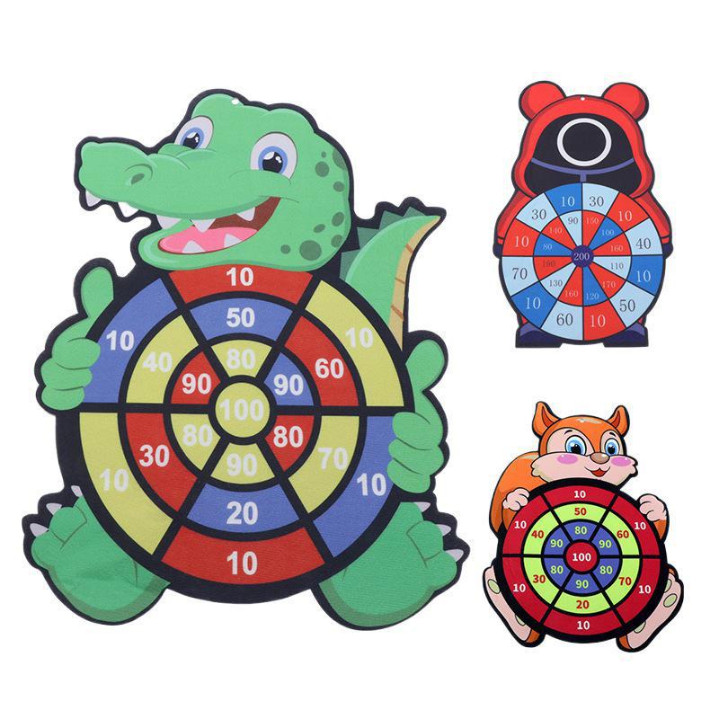 Interactive Children's Sticky Ball Dartboard for Indoor and Outdoor Use, Educational Toy for Parents and Kids.