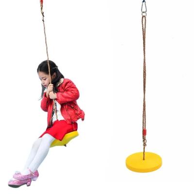 Утолщенные красочные детские дисковые качели игрушки кресло-качалка для помещений и улицы сад детская площадка восьмилепестковые качели подвесные качели