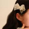 Super Fairy White Mesh Butterfly Pearl Hairpin Girl Heart Forest Style Fairy Bow Cute Hair Clip Side Braided Versatile Headpiece