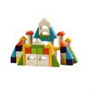 Colorful Wood Blocks Fine Motor Skill Geometry Construction Toys Set Building Stacking