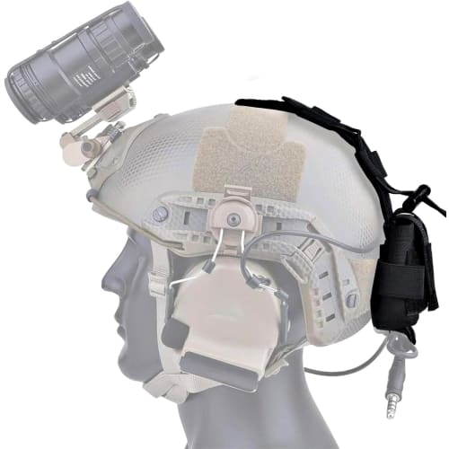 T.D.Well Airsoft Helmet Pouch, Battery Pouch, Tactical Helmet Pouch, Airsoft, Military (Black)