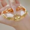 Women's Watch Ladies Bracelet Luxury Brand Waterproof Retro Natural Dongling Stone an Jade Advanced Chain Watches Gift