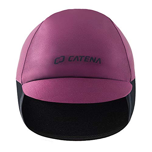Велосипедная кепка CATENA, подшлемник, теплая спортивная кепка с флисовой подкладкой, высокая эластичность и защита ушей, унисекс для осени и зимы (Фиолетовый, Свободный размер)