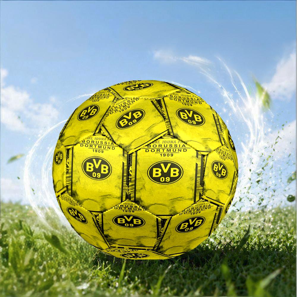 Bvb Soccer Ball Design Printed Size 5 Soccer Balls, High-Quality, Anti-Slip, Protective Football, A Unique Gift , Birthdays, Christmas Gifts