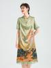 17 Mu Mi Sang Bo satin series mulberry silk tassel buckle new Chinese style high-end dress