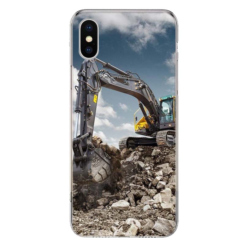 Чехол для телефона «Экскаваторная техника, бульдозер, человек» для Apple iPhone 11 12 13 14 Pro 7 XR X XS Max 6 6S 8 Plus + Mini 5 SE