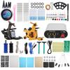 Coil Tattoo Machine Kit Power Supply Tattoo Transfer Paper Foot Pedal Novice Tattoo Tool Set