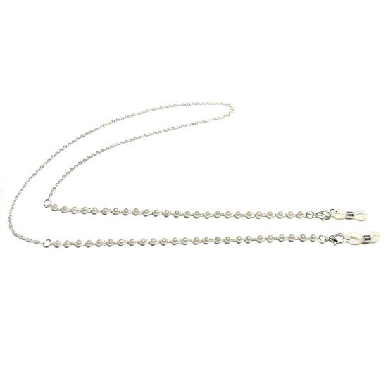 Цепочка для очков из искусственного жемчуга, износостойкая, из сплава, против потери, легкая, цепочка для солнцезащитных очков, аксессуары для очков EMA