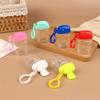 30ml Portable Hand Sanitizer Bottle with Hook Refillable Mini Cosmetics Alcohol Container Outdoor Soap Dispenser