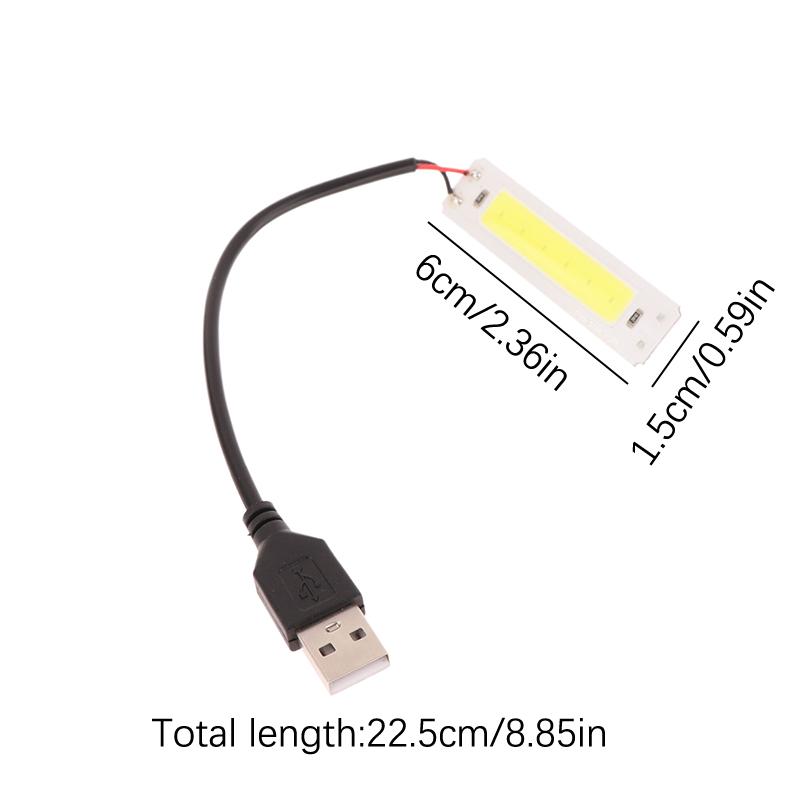 DC 5V Usb светодиодный источник света 2W Cob Strip Bar лампа 60X15Mm теплый холодный белый 3000K 6500K для Diy Work Lamp