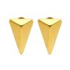 Серьги Burst Triangle из нержавеющей стали 18-каратного золота, уникальные геометрические минималистские серьги-гвоздики