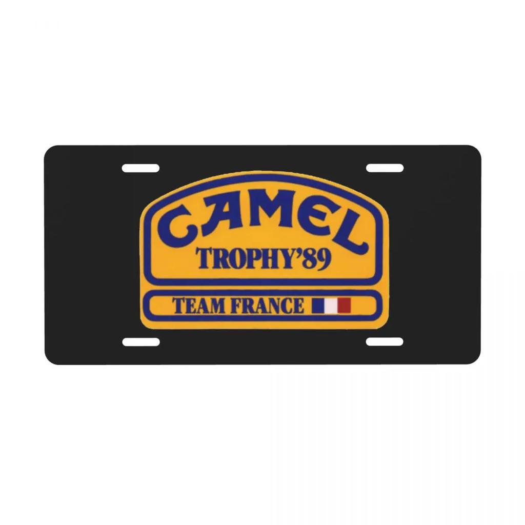 Camel Trophy License Plate Metal Novelty Decorative Car Front License Plate Vanity Tag 6 X 12 Inch