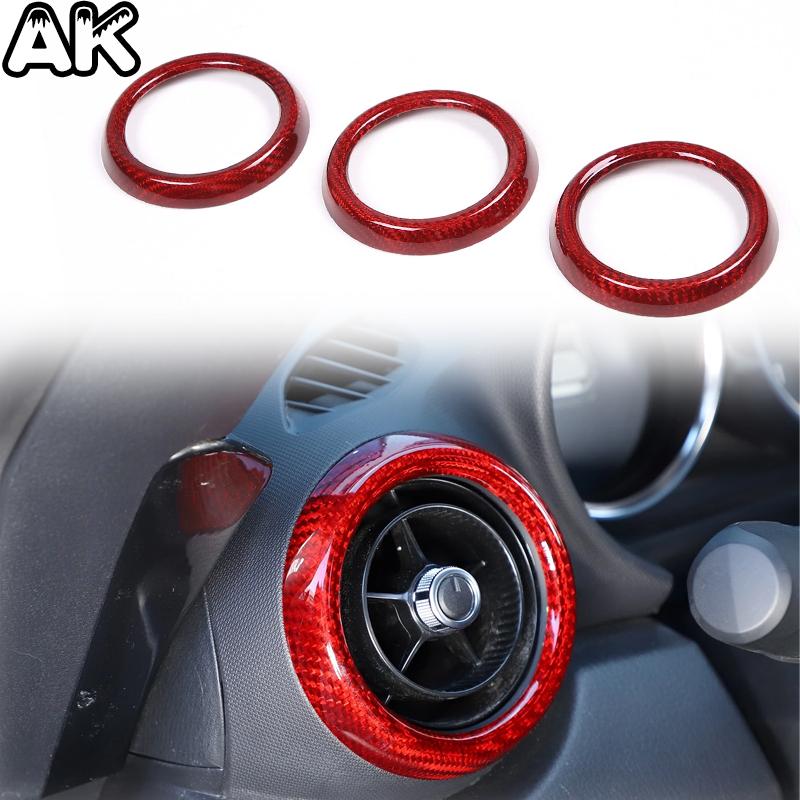 For Mazda MX-5 ND Miata 2016-2026 Real Carbon Fiber Car Center Console Dashboard Gear Shift Kit Cover Interior Accessories L/RHD