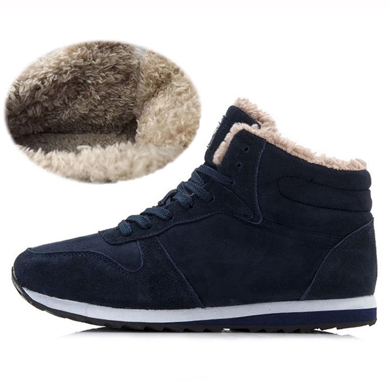 Мужские ботинки, теплая зимняя обувь на меху, мужские зимние ботинки, ботильоны на шнуровке, мужская зимняя обувь, кроссовки