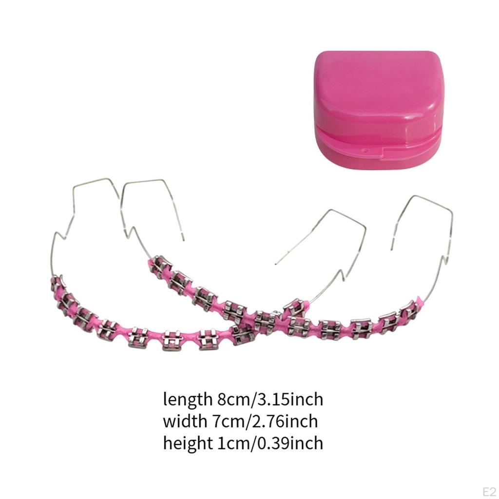 Временное украшение для зубов Сделай сам Цветная цепочка для брекетов для подростков и детей