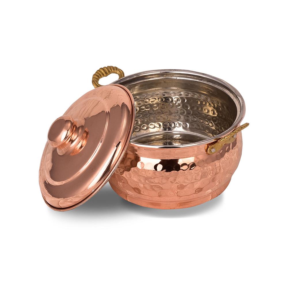 Кухня Медная мини кастрюля с крышкой
