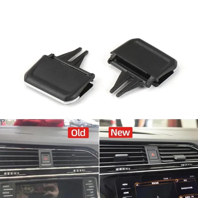 Interior Replacement Parts For VW Volkswagen Tiguan 2017- Car Front Air Conditioning AC Vent Toggle Piece Outlet Card Clip