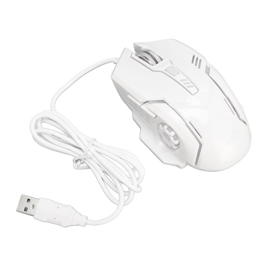 Wired Gaming Mouse DPI 1200 1800 2400 3600 USB Interface RGB Backlit Ergonomic PC Gaming Mice for