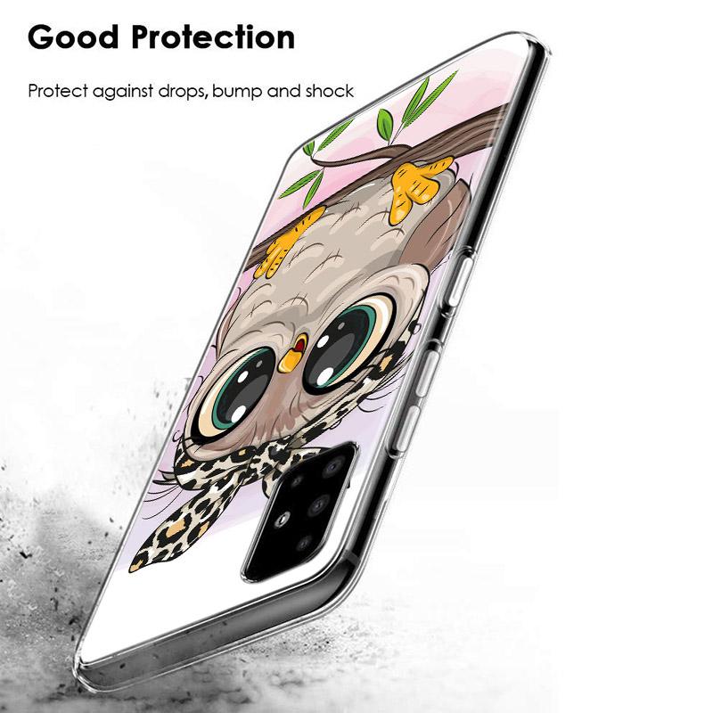 Lovely Animal Owl For Samsung Galaxy S22 Pro S21 S20 FE Ultra S10 S10E Lite S9 S8 Plus S7 S6 Edge Soft Phone Case