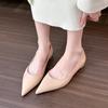 Good Temperament Nude Pointed Head Light Mouth Versatile Non-slip Single Shoes Women's Spring 2025 New Patent Leather Flat-soled Women's Single Shoes