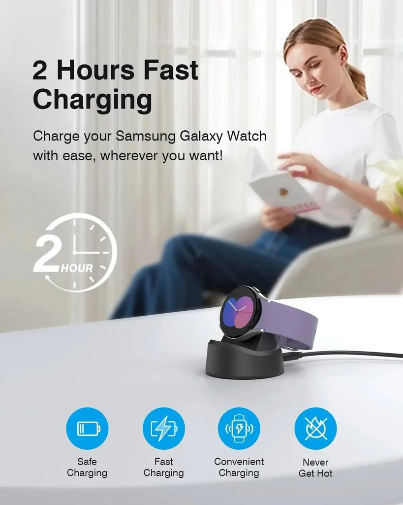Быстрая магнитная беспроводная зарядка для часов для Samsung Galaxy Watch 4 5 6 7 Classic Pro 3 Active 2 док-адаптер зарядная станция подставка