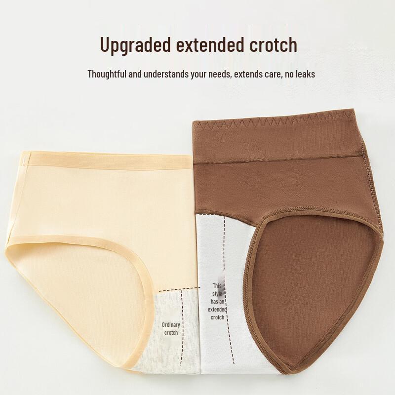 Fenteng Koan Women's High-Waisted Cotton Briefs (5-Pack)