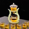 BORREY Creative Kung Fu Tea Sets Heat-resistant Glass Teapot Turkish Drip Pot Infuser Tea Coffee Automatic Magnetic Teaware