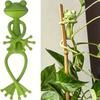 Green Simulated Frog Plant Stand Stabilized Plant Support Suitable for Small Potted Plants Indoor Garden Decorations