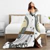 Cute T-Totoros Cartoon blanket  Anime Flannel Funny Warm Throw blankets for Chair Covering Sofa Spring/Autumn,