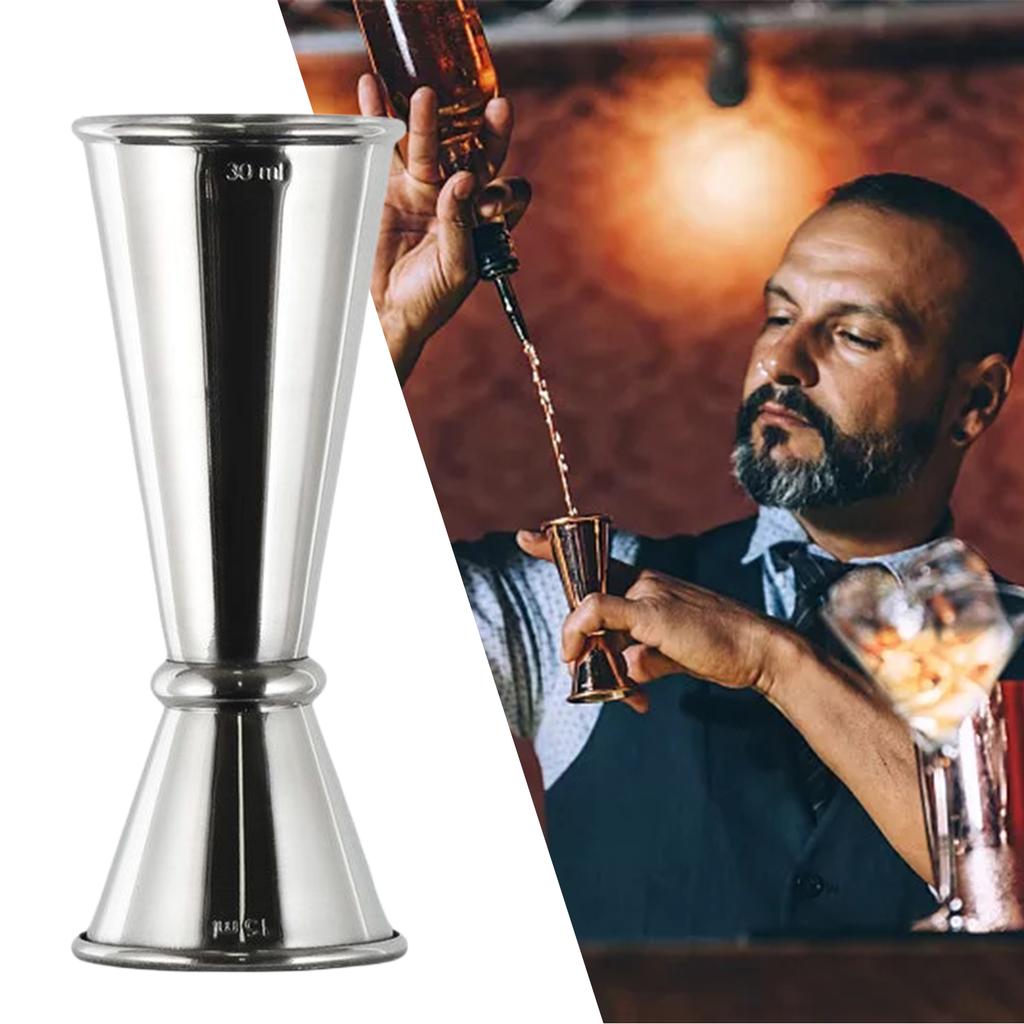 Professional Cocktail Glass Tool Measuring Cup Mixing for Martini Home Bar Silver 15 30 Cup Margarita Tool Rubbing Drinking Mix