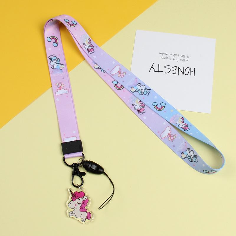 Cartoon Mobile Phone Lanyard, Cute Pendant, Wide And Flat Braided Belt, Lanyard, Key, Badge, Card Cover, Neck Lanyard.