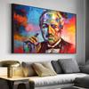 Godfather Portrait Oil Painting Canvas HD Printing Abstract Pop Street Art Poster and Modern Home Living Room