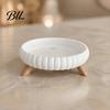 Aromatherapy Organizer Round Storage Tray with Wavy Edge And Three Legged Support, Minimalist Modern Home Decor Jewelry Tray, Multipurpose Desktop for