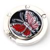 Fashion Butterfly Pattern Purse Hook Portable Travel Folding Desk Hooks Bag Holder Metal Handbag Hanger Table Clasp