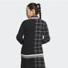 Adidas Golf 24 Fw Women S Knitted Pulley faShion 3S Check Cardigan iS4754 Black