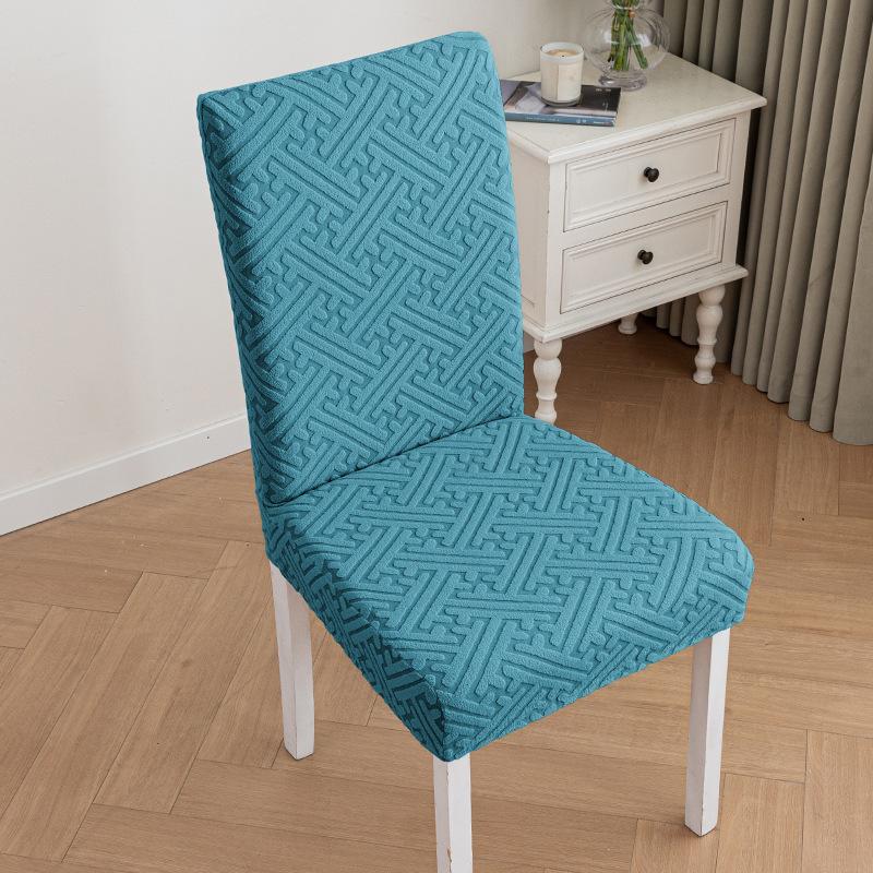 Thickened Chair Set Chair Cover Elastic Full-cover One-piece Table and Chair Cover Jacquard Chair Cover Universal for All Seasons