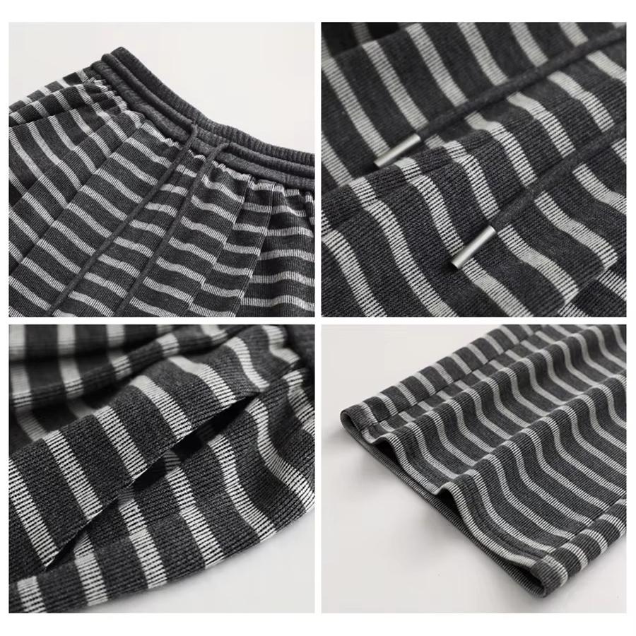 Женские брюки свободные повседневные в полоску с широкими штанинами прямые повседневные брюки весна осень женские