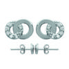 [K3818] - Silver 'Goddess' Earrings, Silver-white (rhodium-plated) - 5x8 Mm