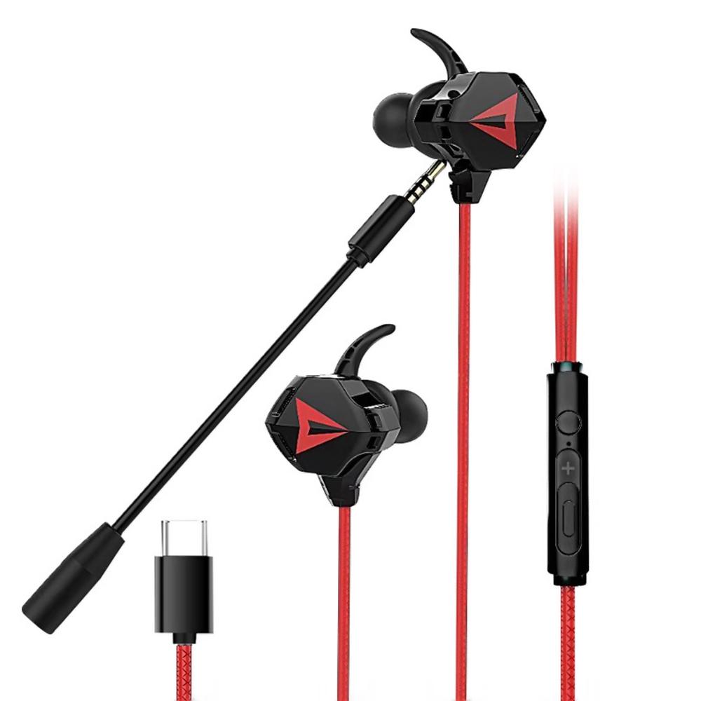 Type-C G5 PC Gaming Headset Earphone Headphone With Microphone Volume Control Stereo Noise Cancelling For Samsung Huawei FPS Game Judge Direction