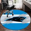 Panthers Helmet Round Rug for Livingroom,Bedroom, Palyroom, Chair Rug, Area rug, Circle Carpet, Large Size Fan Christmas gift