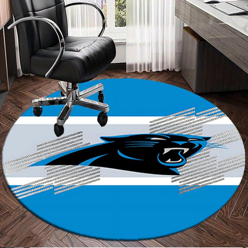 Panthers Helmet Round Rug for Livingroom,Bedroom, Palyroom, Chair Rug, Area rug, Circle Carpet, Large Size Fan Christmas gift