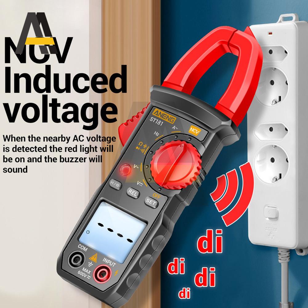ST181/ST182/ST183 Digital Clamp DC/AC Current 4000 Counts Multimeter Ammeter Voltage Tester Car Amp Hz Capacitance NCV Ohm Test