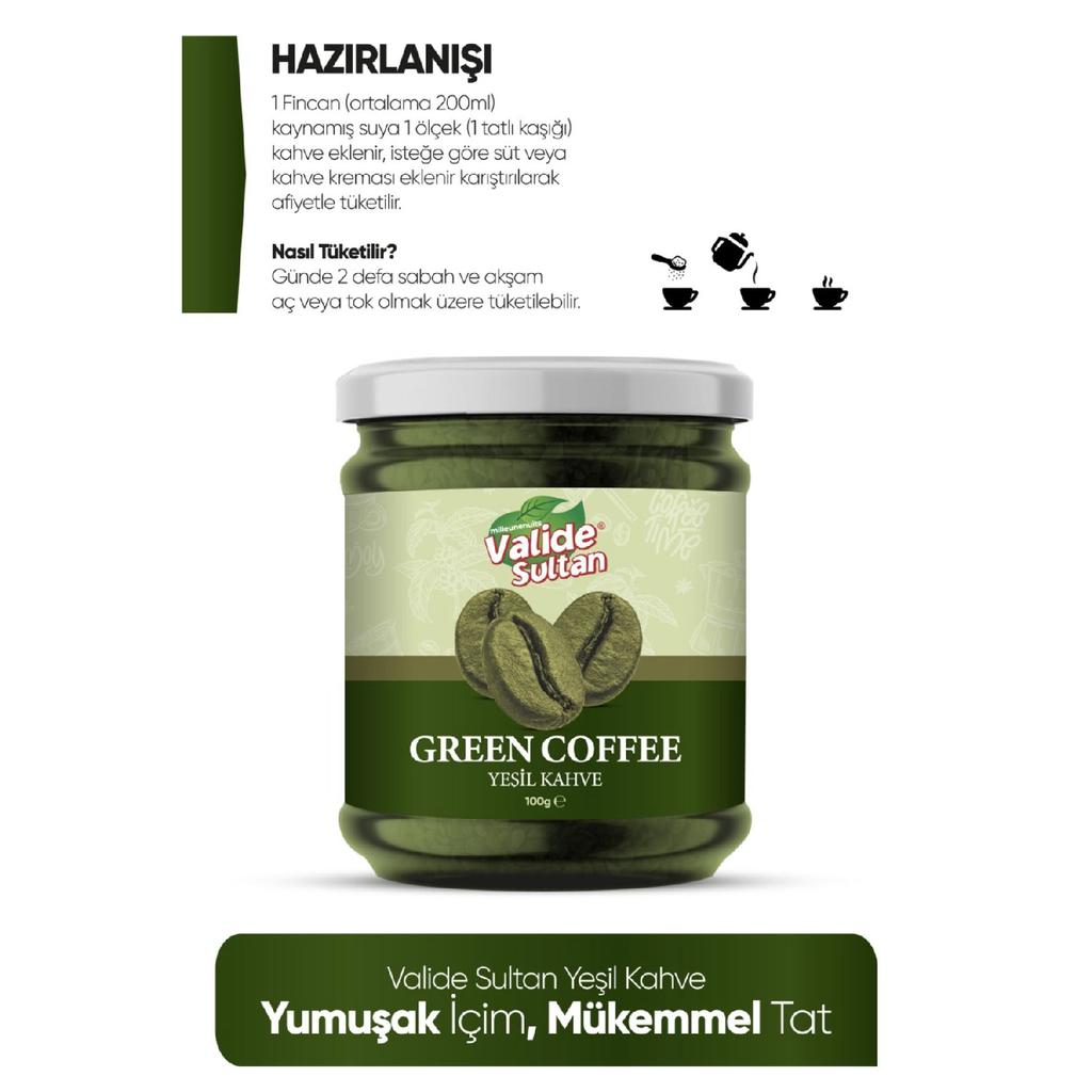 Порошок зеленого кофе 100 гр.