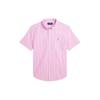 Polo Shirt Ss24 Striped Print Single-Breasted Casual Short Sleeve Rose Kids Shirts CWPOWOVY6820470-650
