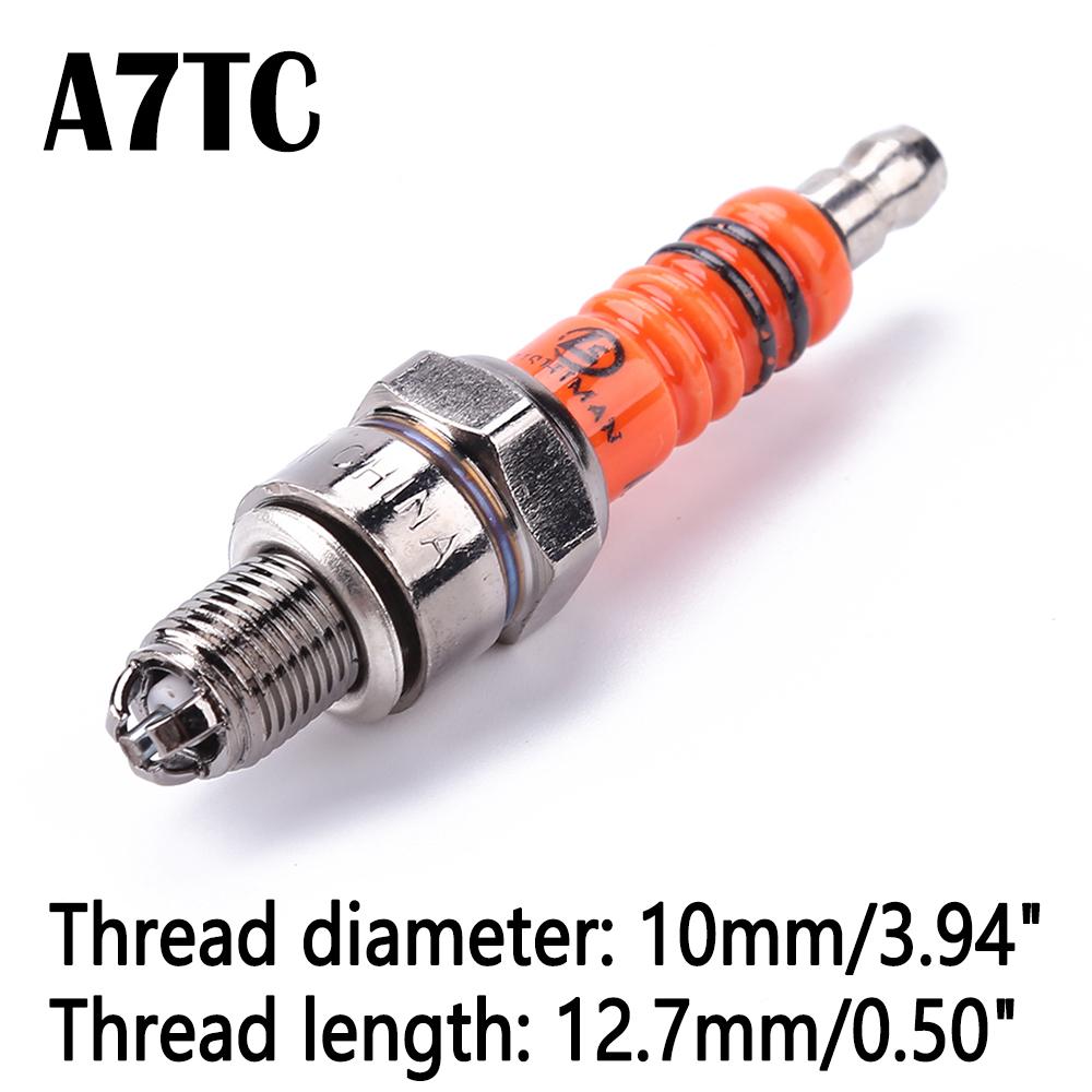 1PC гоночная свеча зажигания D8TC A7TC высокопроизводительная 3-электродная свеча зажигания для мотоцикла Honda Yamaha диаметр резьбы 10/12 мм