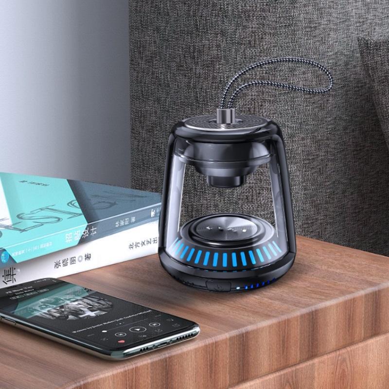 Уличный светодиодный громкоговоритель портативный прозрачный стерео бас воспроизведение аудио TWS Hifi беспроводной Bluetooth динамик