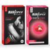 Комбо Manforce - Клубника и Личи | 20 шт. | Латексные презервативы с дополнительными точками, рельефные и смазанные