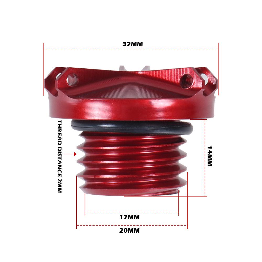 Kawasaki ZX4R/ZX25R Modified Rear Oil Reservoir Cap and Body Decoration Cover