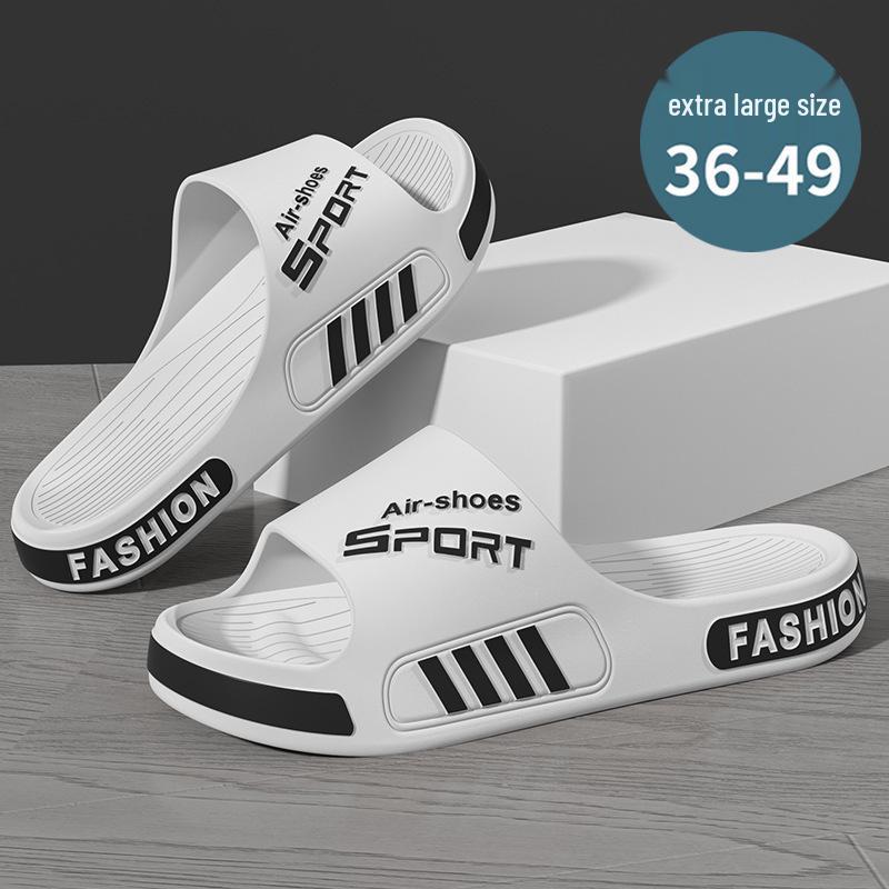 Мужские сандалии больших размеров 2025 года с нескользящей толстой подошвой - Летние уличные спортивные шлепанцы